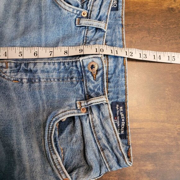 Buffalo David Bitton Jeans Size 27 Jayden High Rise Straight Medium Light Wash - Picture 8 of 10